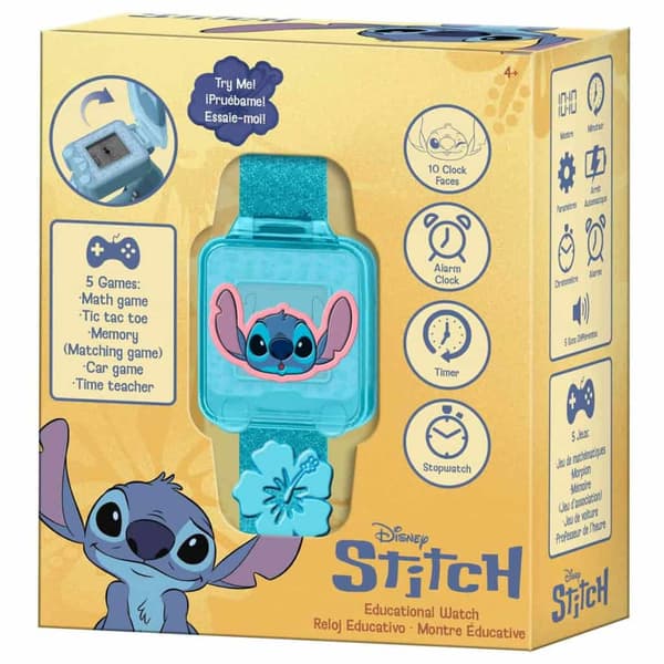 Disney Lilo and Stitch Leaf utbildande digital klocka med spel