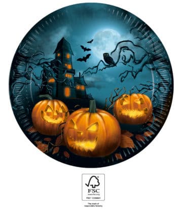 Halloween Sensations papperstallrik 8-pack 23 cm FSC