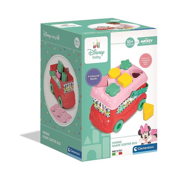 Disney Mimmi Pigg formsorteringsbuss Clementoni