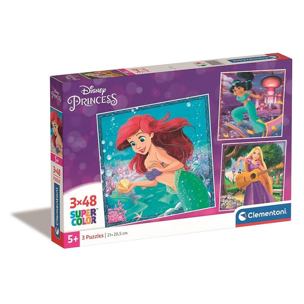 Disney Prinsessor pussel 3x48 bitar Clementoni