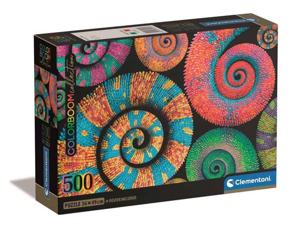 Colour Curly Tails 500 bitars kompakt pussel Clementoni