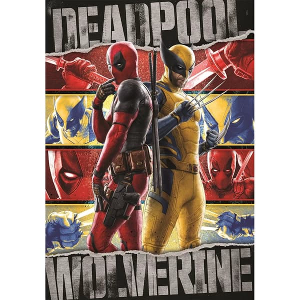 Deadpool Wolverine 1000-bitars kompakt pussel Clementoni
