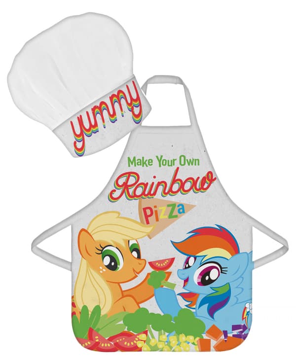 My Little Pony Rainbow Pizza barnförkläde 2-delat set
