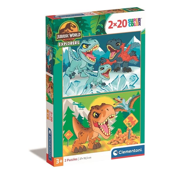 Dinosaur Explorers 2x20 bitars pussel Clementoni
