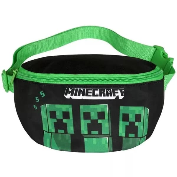Midjeväska Minecraft Creeper Grön 22x14cm