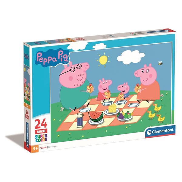 Greta gris picknick 24 bitars maxi pussel Clementoni