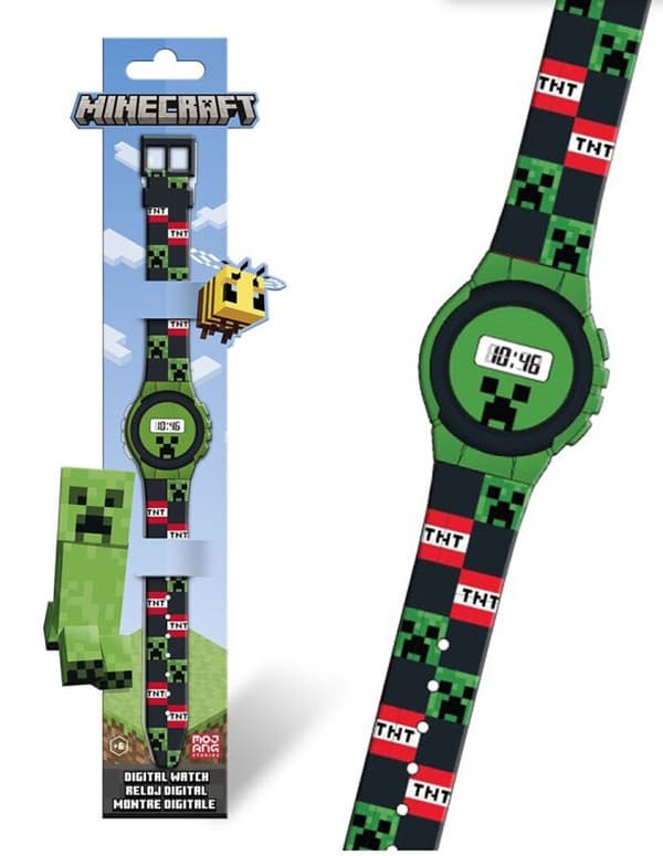 Minecraft TNT digital klocka