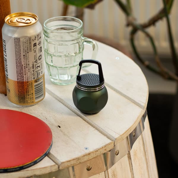 Grön Mini-högtalare med Campingkrok