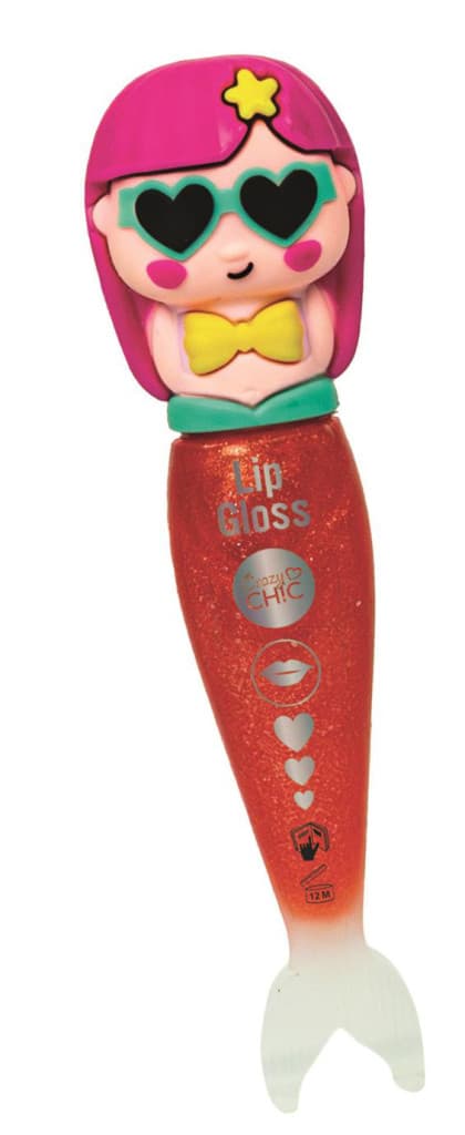 Crazy Chic Peach Mermaid glittrigt läppglans Clementoni