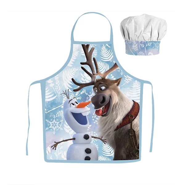 Kockkläder för Barn Förkläde och Kockmössa Frost Olof och Sven