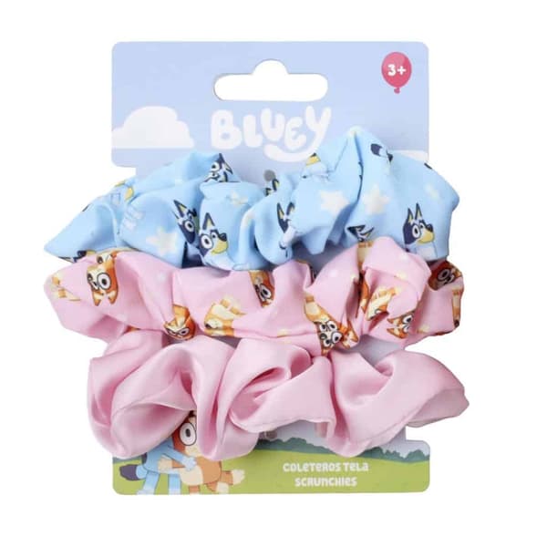 Bluey set med 3 hårsnoddar
