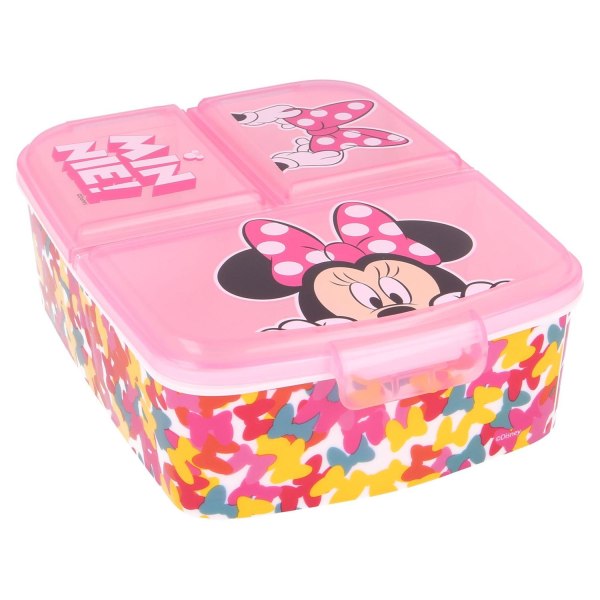 Matlåda Lunchbox Disney Mimmi Pigg 3-fack Rosa