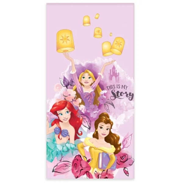 Badhandduk Disney Prinsessor 60X120cm 100% bomull