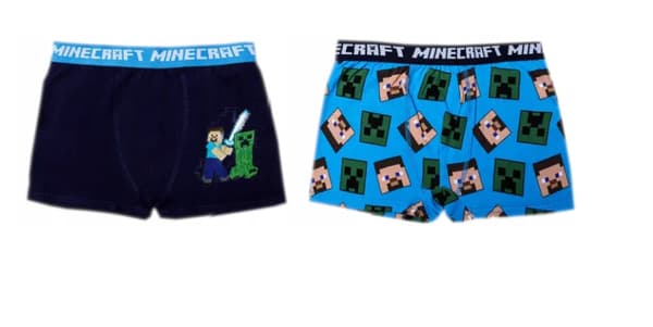 Minecraft barnboxershorts 2-pac 9 år