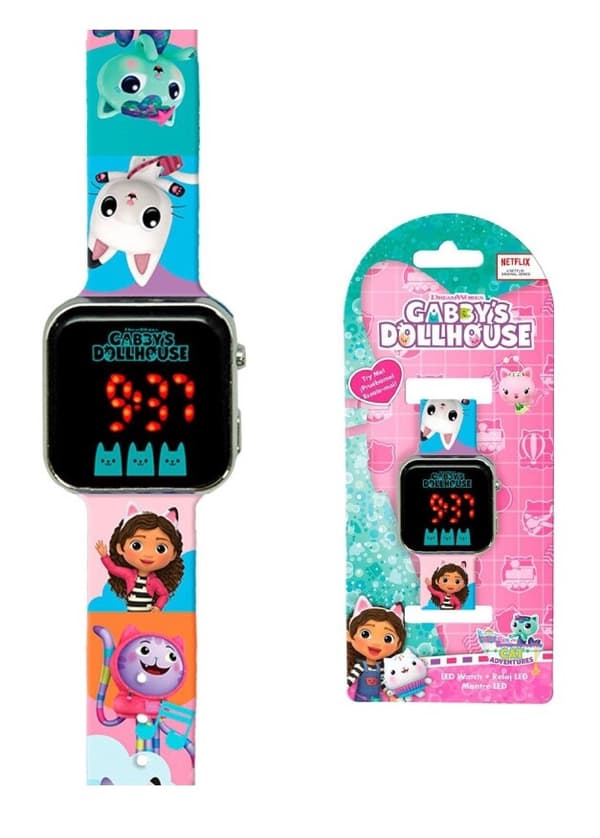 Gabbys Dockskåp digital LED-klocka