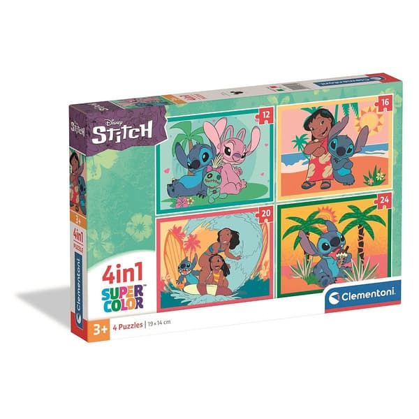 Disney Lilo och Stitch 4-i-1 pussel Clementoni