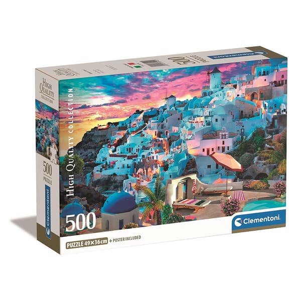 Cities View Greece 500 bitars pussel Clementoni