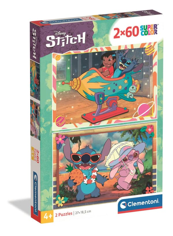 Disney Lilo och Stitch Galactic Vacation 2x60 bitars pussel Clementoni
