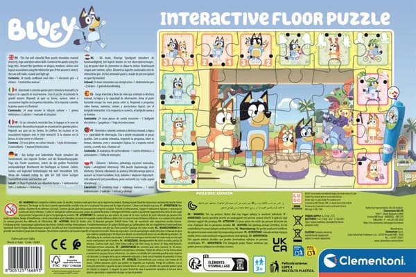 Bluey Playtime interaktivt pussel 24 bitar Clementoni