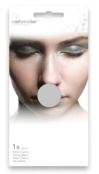 Party Make Up, Silver glitter ansiktsfärg 28 ml