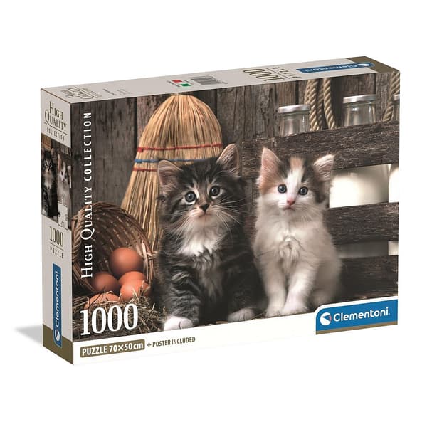 Animals Lovely Cat 1000-bitars pussel Clementoni