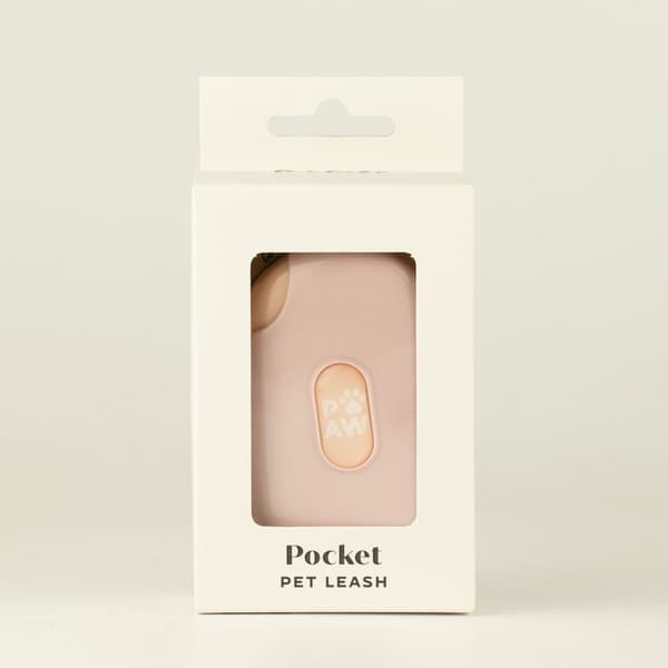 Paw Rullkoppel - Fickformat - Rosa - 1,5m
