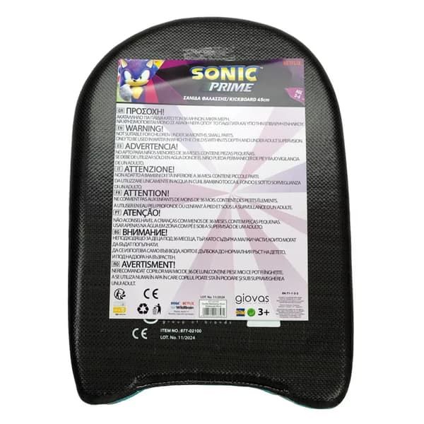 Sonic the Hedgehog kickboard, simbräda 45 cm
