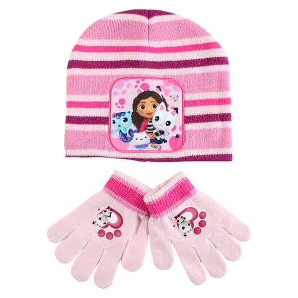 Gabbys Dockskåp Cuddle Paws mössa och vantar set