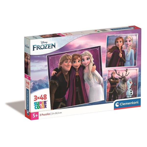 Disney Frozen Leaf pussel 3x48 bitar Clementoni