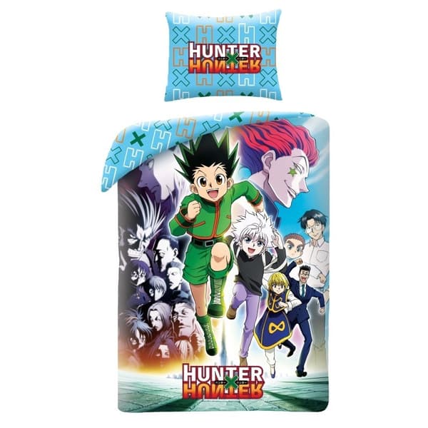 Hunter X Hunter Light and Shadow påslakanset 140×200 cm, 70×90 cm mikrofiber