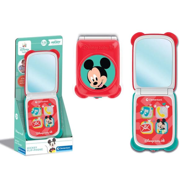 Disney Mickey Mirror interaktiv vikbar smartphone Clementoni