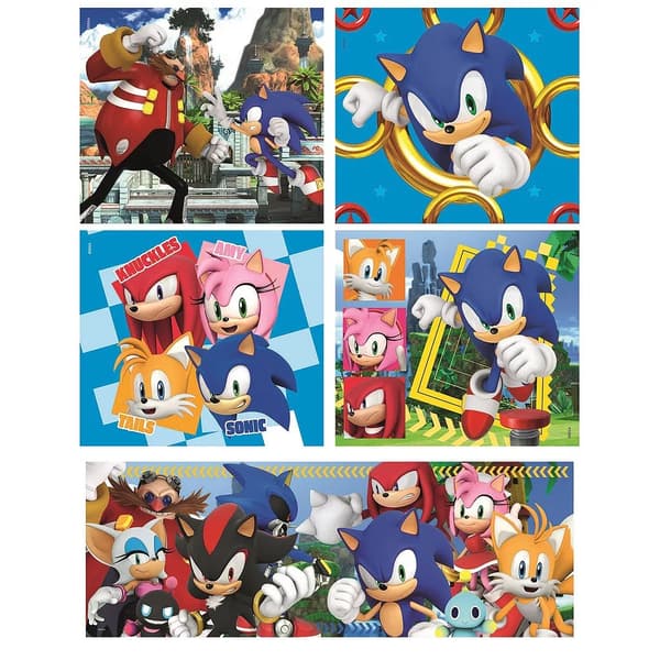 Sonic the hedgehog 10-i-1 pussel Clementoni