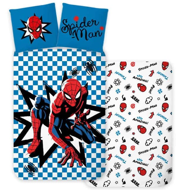 Spindelmannen påslakanset / bäddset 100×135 cm, 40×60 cm, bomull