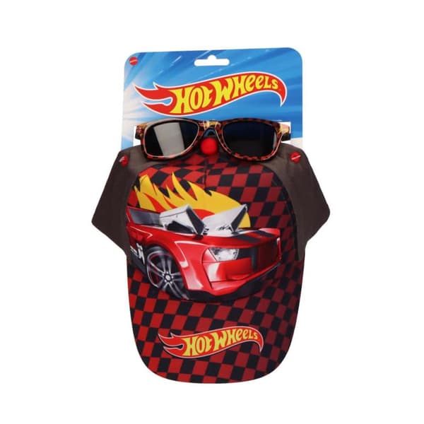 Hot Wheels Racing solglasögon och keps set