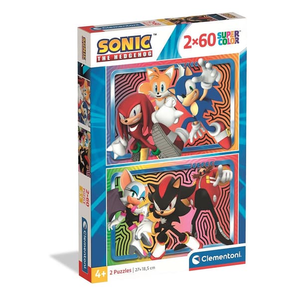 Sonic the Hedgehog 2x60 bitars Clementoni pussel
