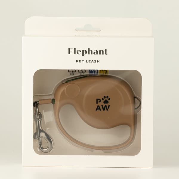 Paw Rullkoppel - Elefantrem - Brun - 2m