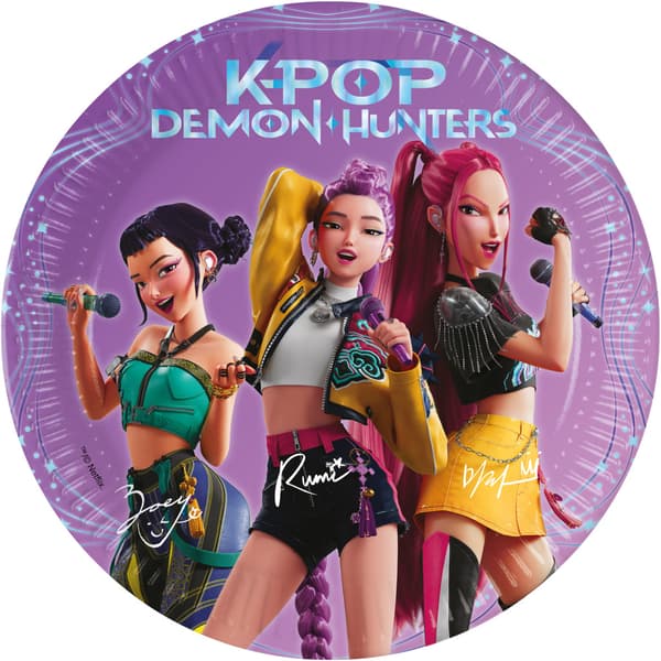 K-Pop Demon Hunters Papperstallrikar 8-pack 20 cm FSC