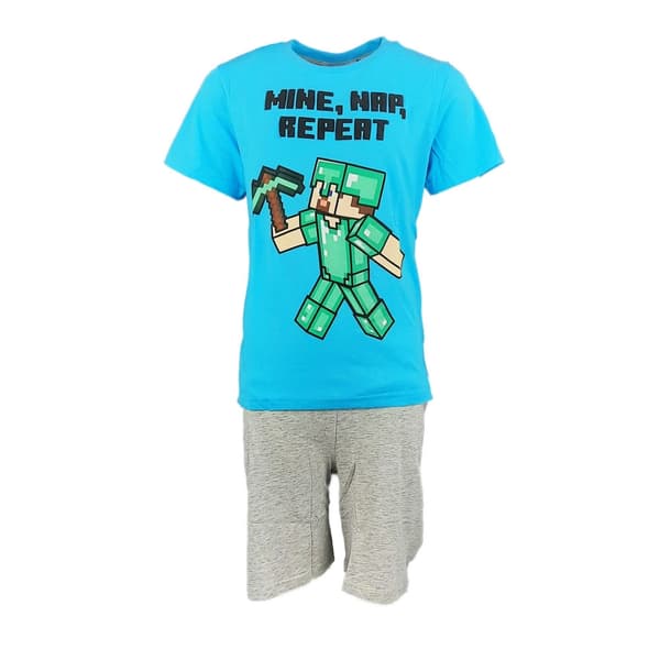 Minecraft kort pyjamas för barn 6 år
