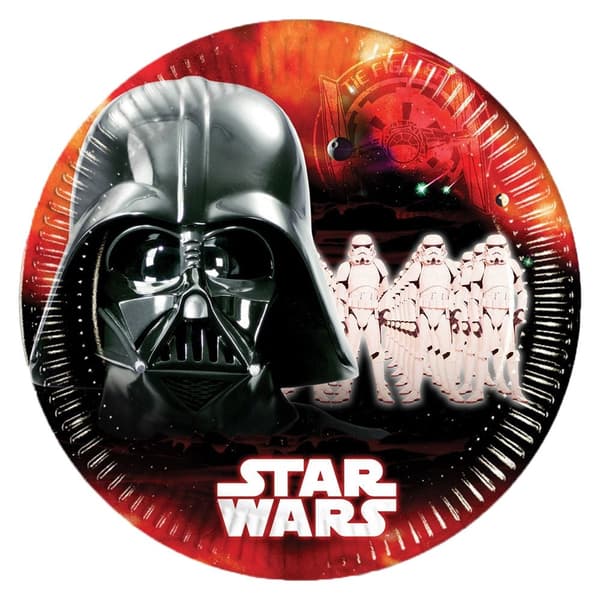 Star Wars Dark Force pappersassietter 8 st 23 cm