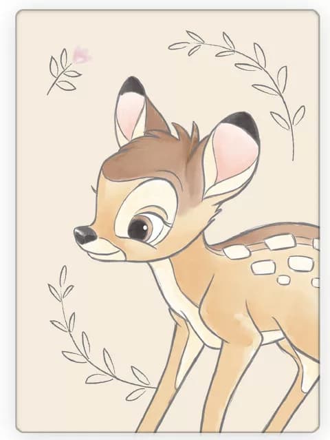 Fleecefilt Disney Bambi 100x140cm
