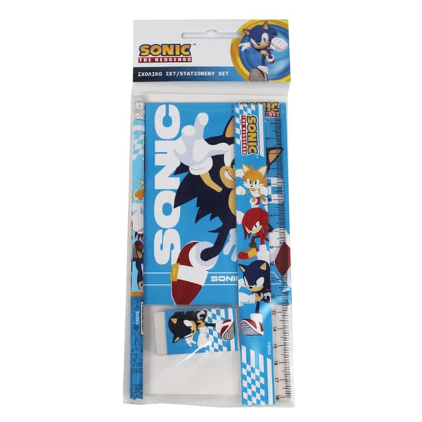 Sonic the Hedgehog Trio Skrivset 5 delar
