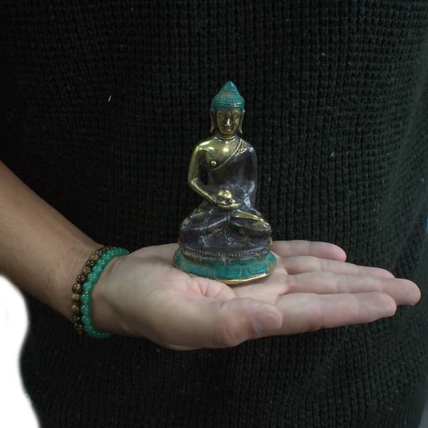 Medelstor Sittande och Mediterande Buddha