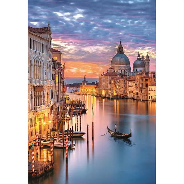 Cities Lighting Venedig pussel 500 bitar Clementoni