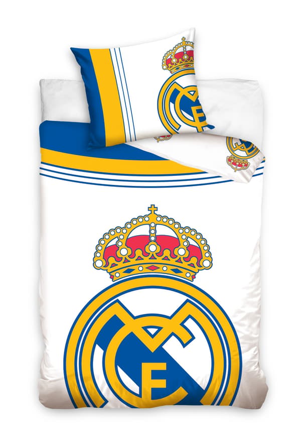 Real Madrid bäddset 140 × 200 cm – 100 % bomull