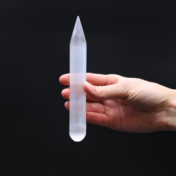 Selenitstav - 16 cm (Ena änd har spets)