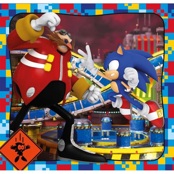 Sonic the Hedgehog Doctor Eggman pussel 3x48 bitar Clementoni