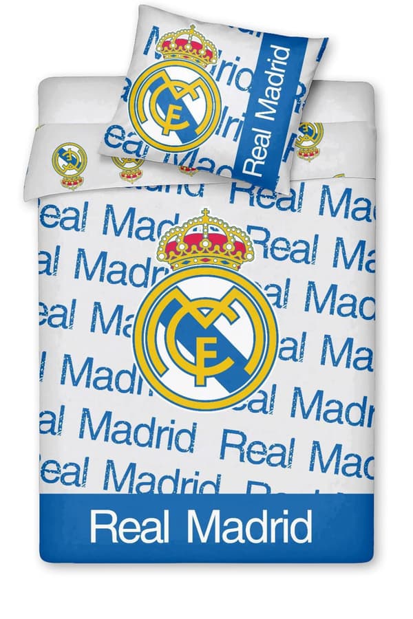 Real Madrid bäddset 140 × 200 cm – 100 % bomull