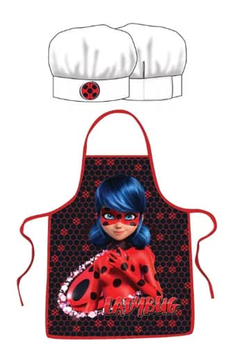 Kockkläder för Barn Förkläde och Kockmössa Miraculous ladybug