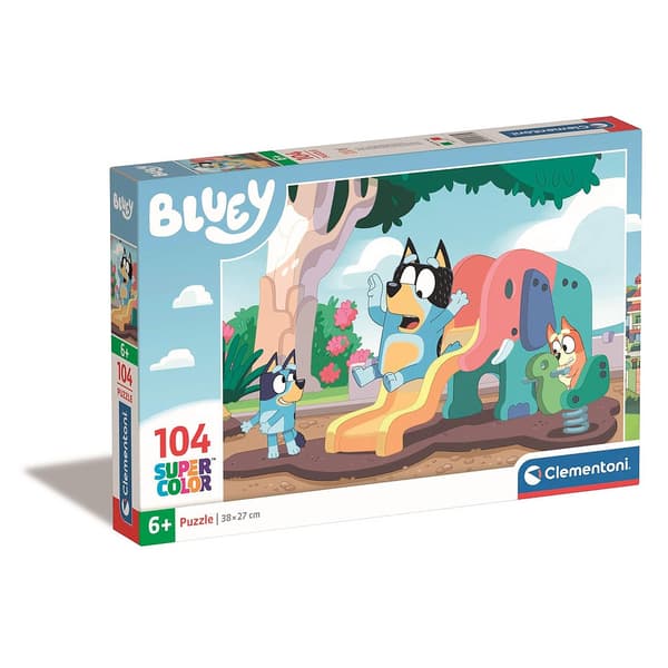 Bluey Playground 104-bitars pussel Clementoni