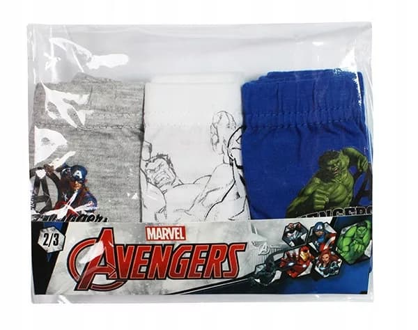 Avengers barnunderkläder, 3-pack underdelar 128 cm